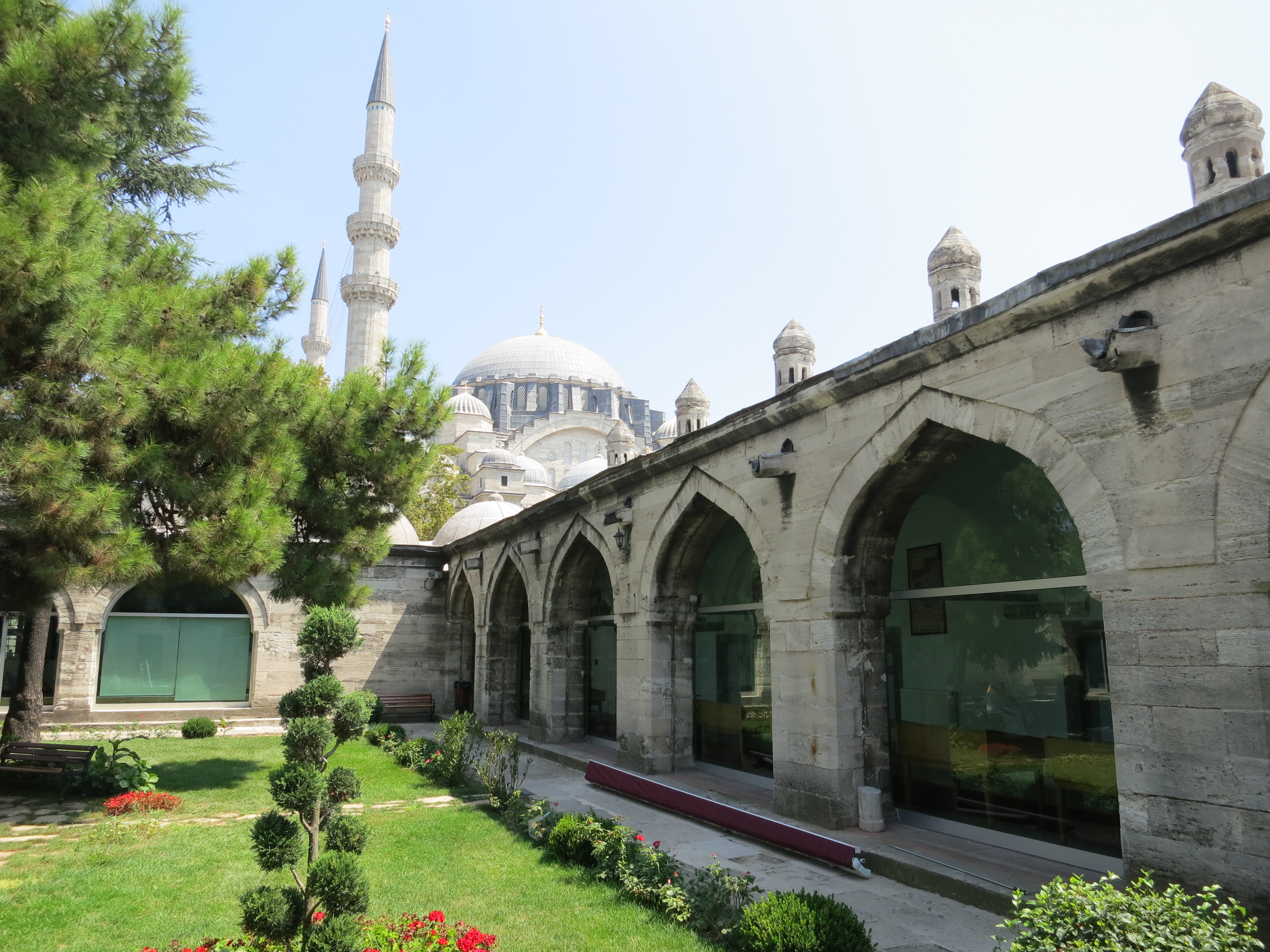 One of the main courtyards of Süleymaniye Library